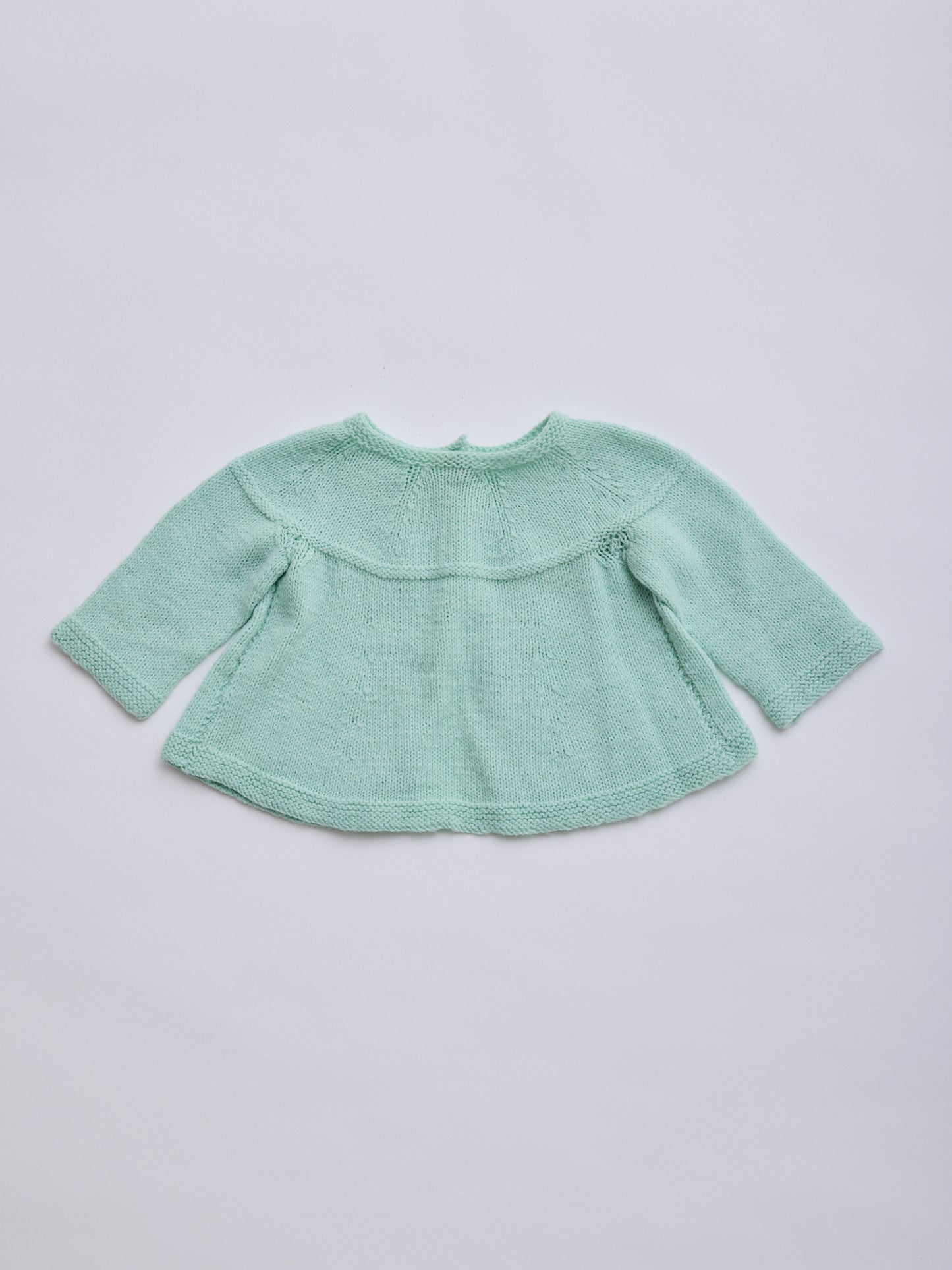 Mint Green Knitted Cardigan // 12 Months