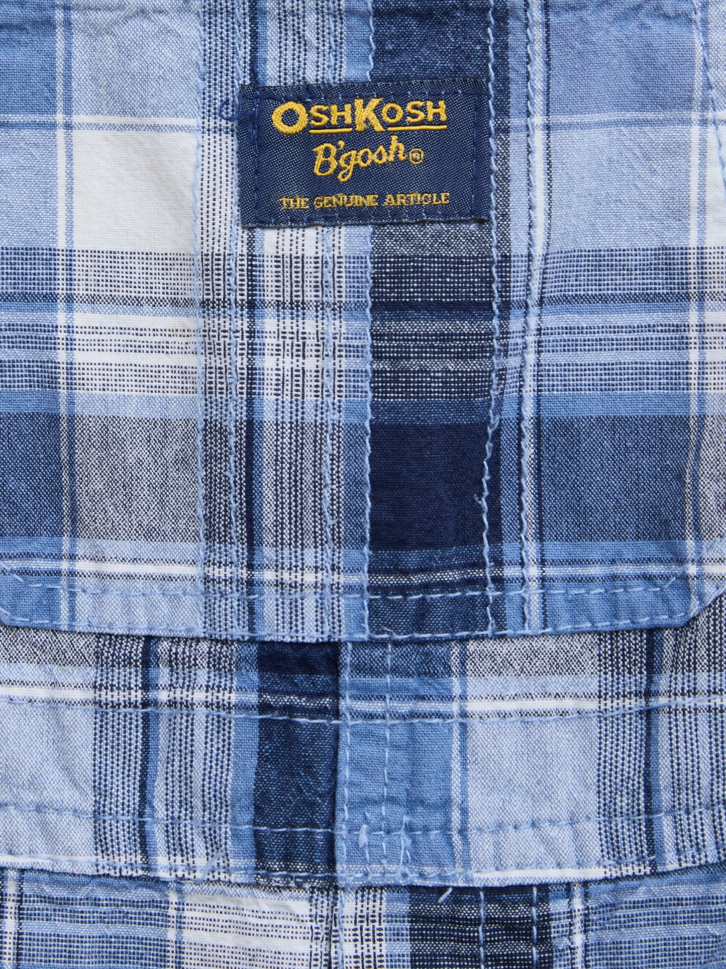 Blue Check OshKosh Shorties // 18 Months