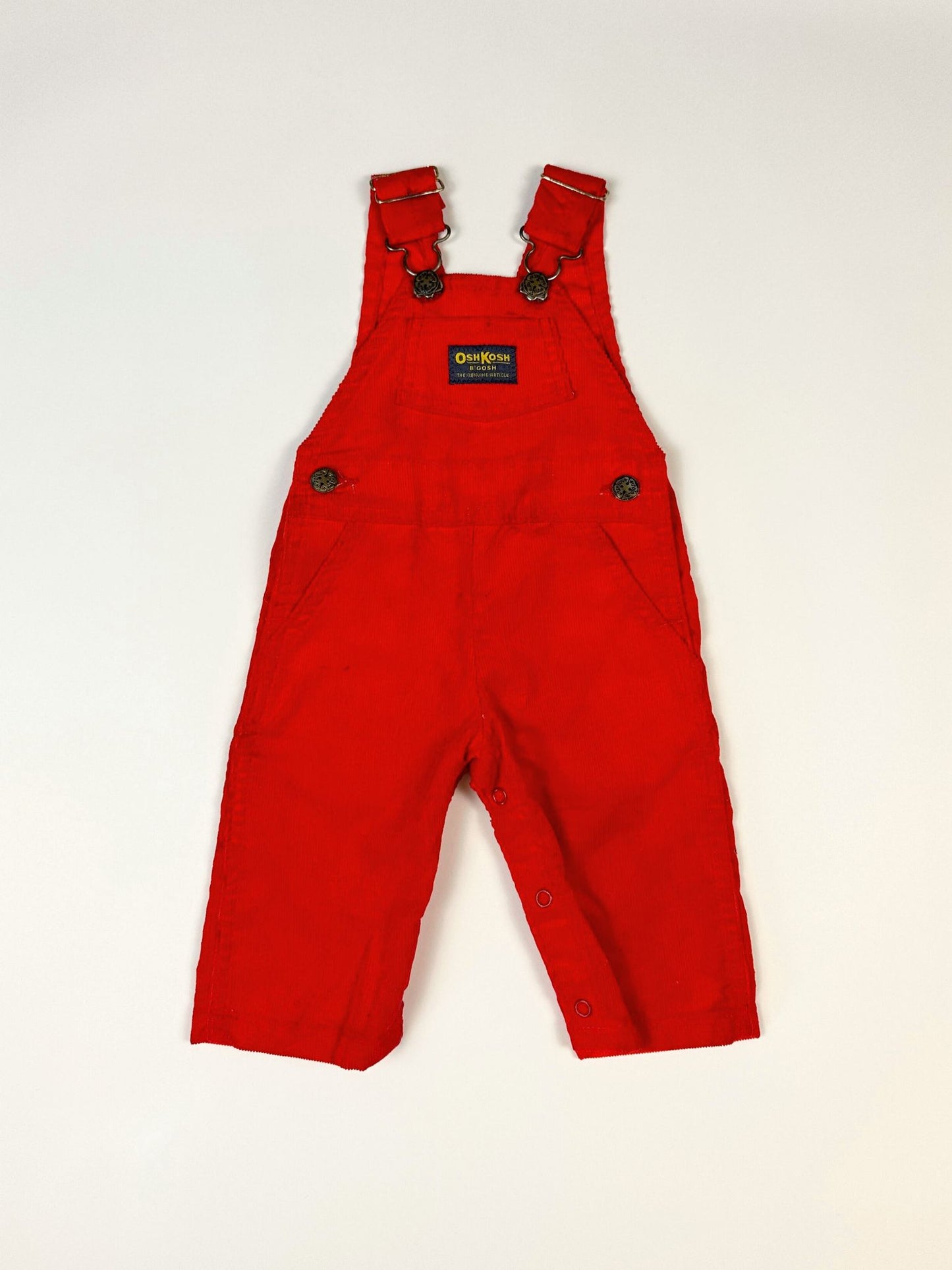 OshKosh Red Cord Dungaree // 6 Months