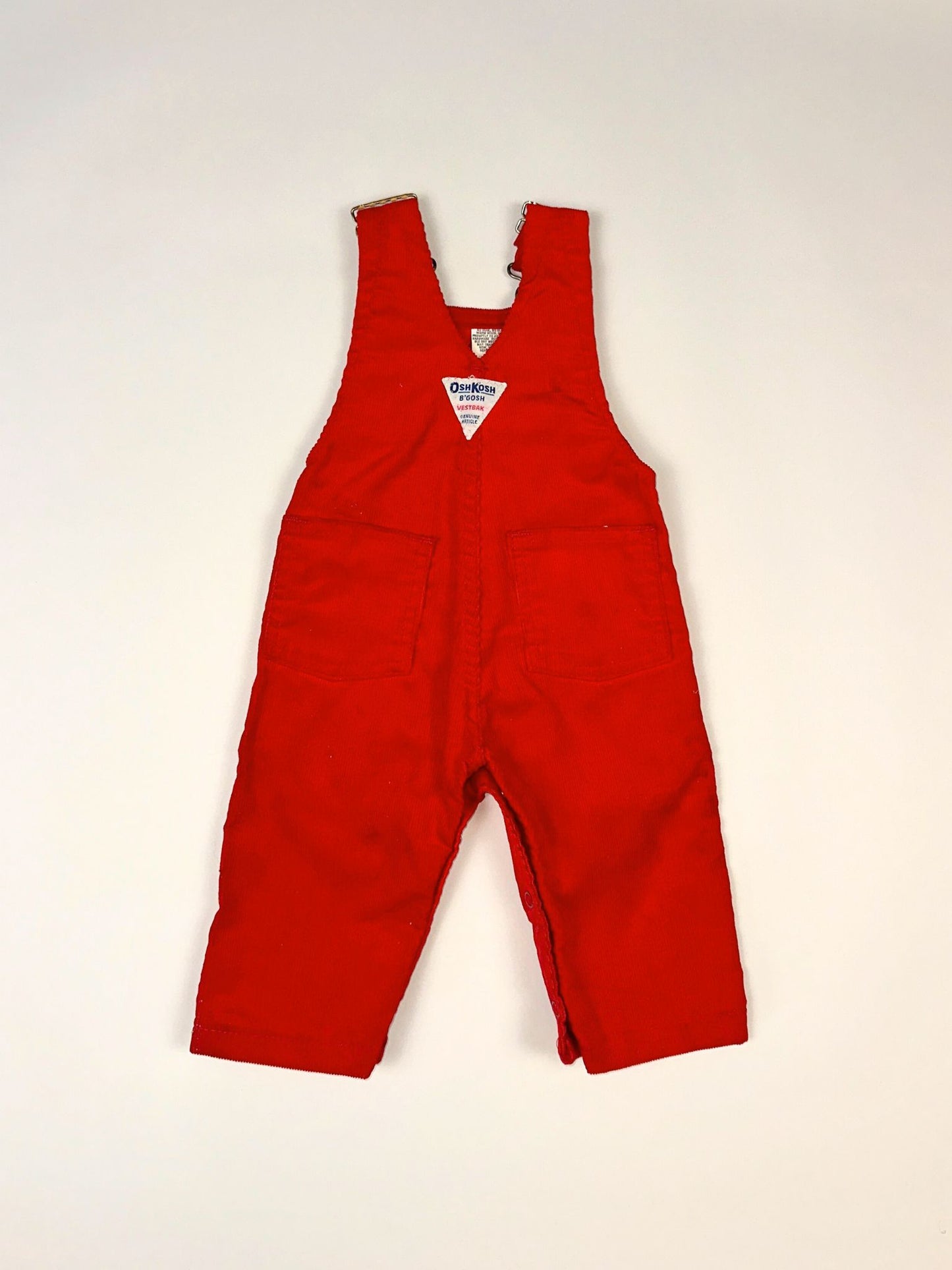 OshKosh Red Cord Dungaree // 6 Months