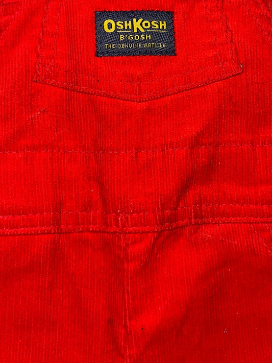 OshKosh Red Cord Dungaree // 6 Months