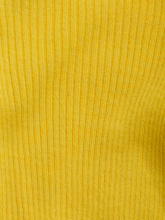 Yellow Ribbed Turtleneck Jumper // 12 Months