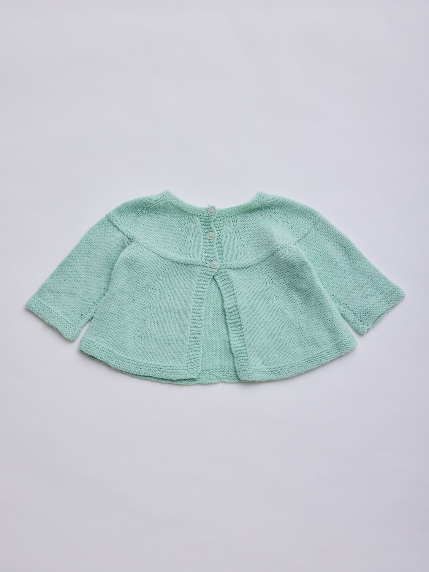 Mint Green Knitted Cardigan // 12 Months