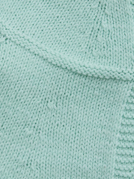 Mint Green Knitted Cardigan // 12 Months