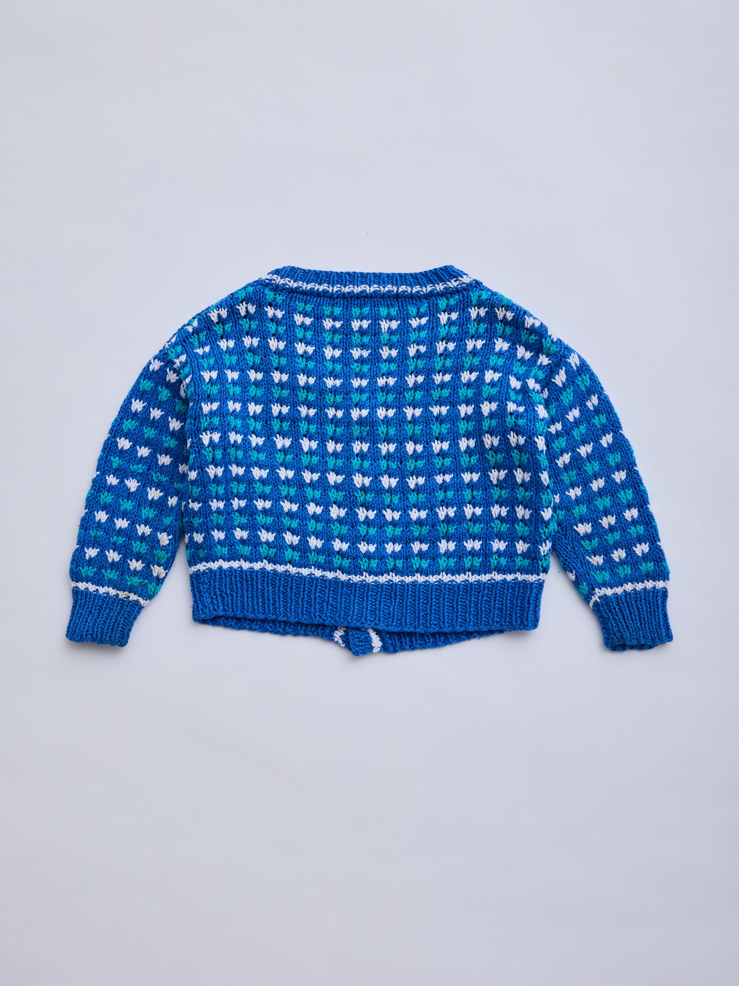 Tulip Knit Blue Cardigan // 2-3 Years