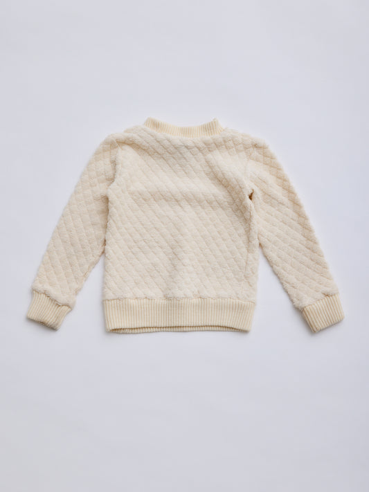 Cream Waffle Knit Jumper // 3 Years