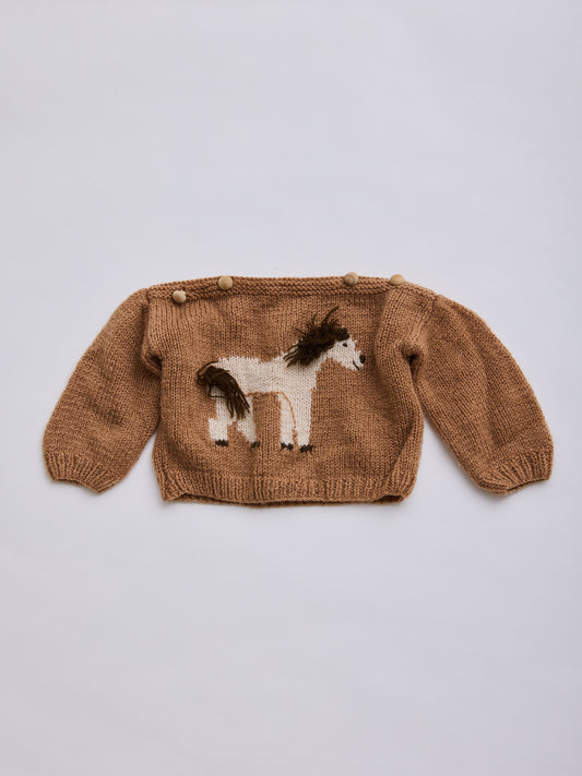 Horse Knitted Jumper // 6 Months