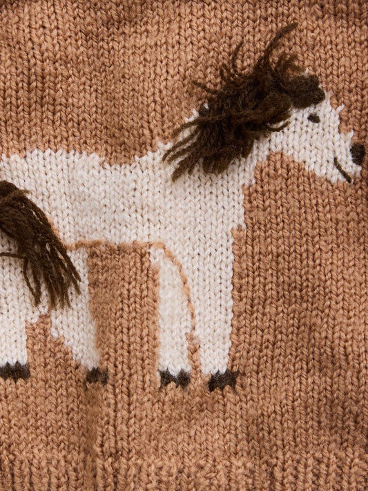 Horse Knitted Jumper // 6 Months