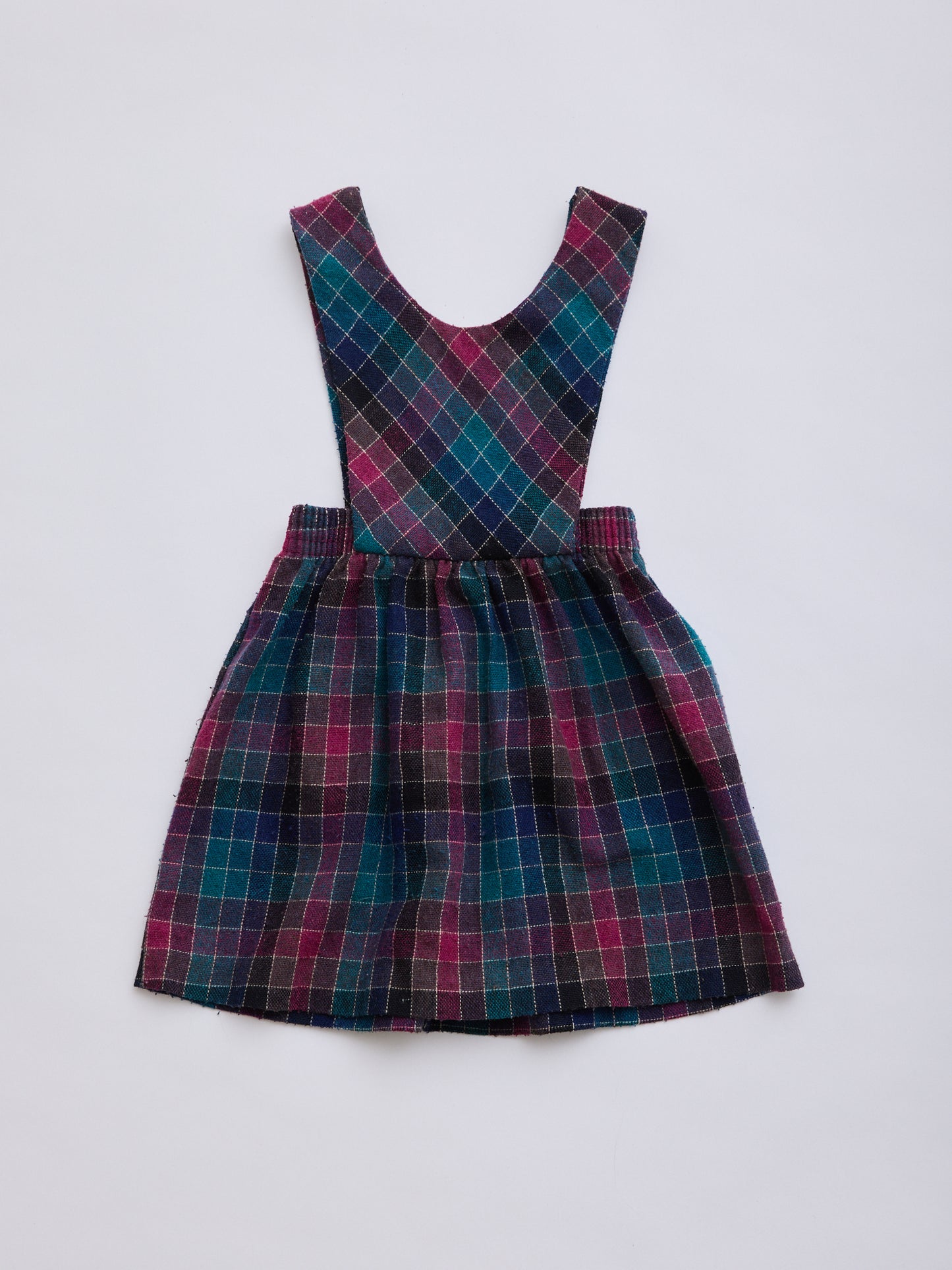 Checked Pinafore Dress // 3 Years