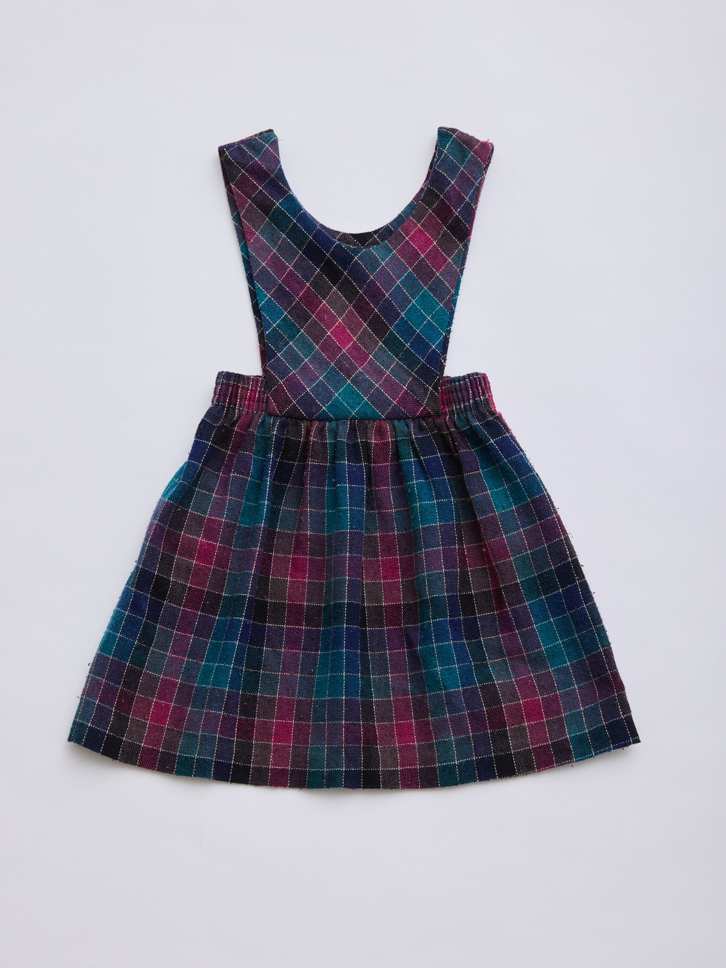 Checked Pinafore Dress // 3 Years