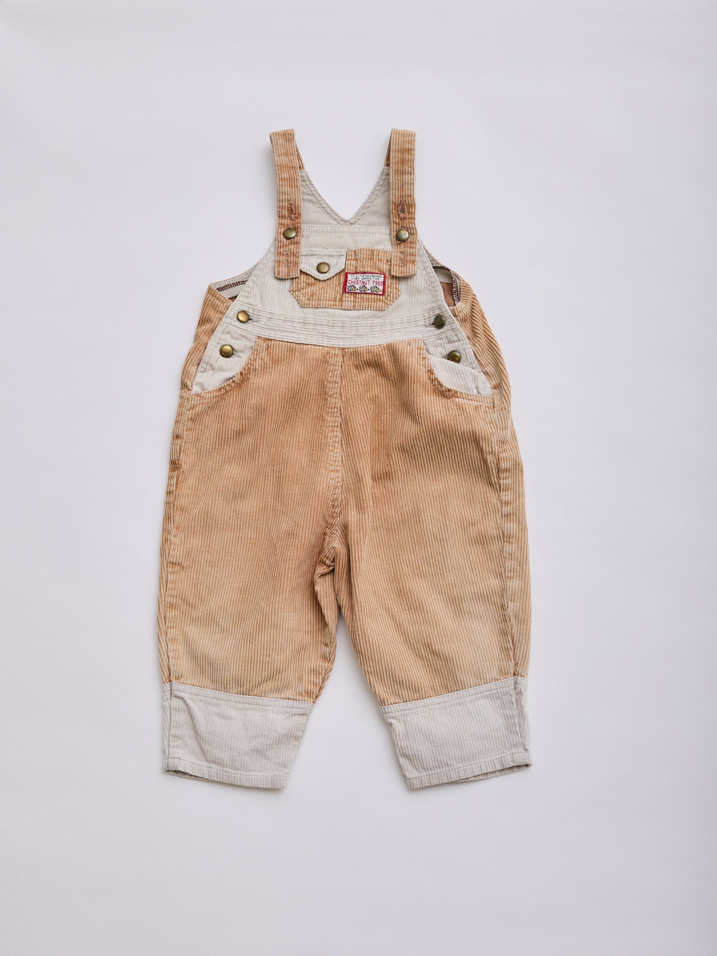 Beige Cord Dungarees // 2-3 Years