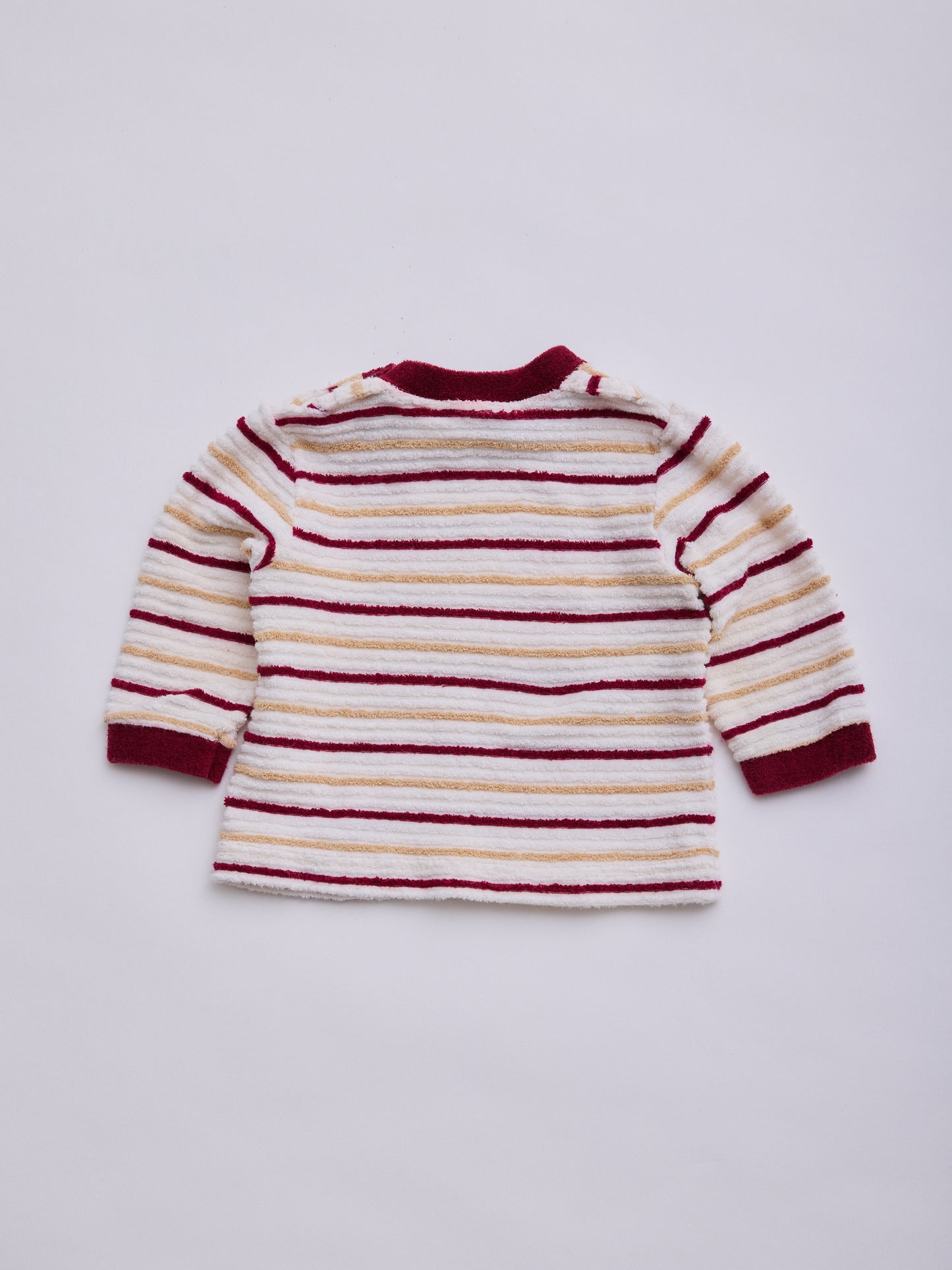 COLLEGIATE Maroon Stripe Top // 6-12 Months