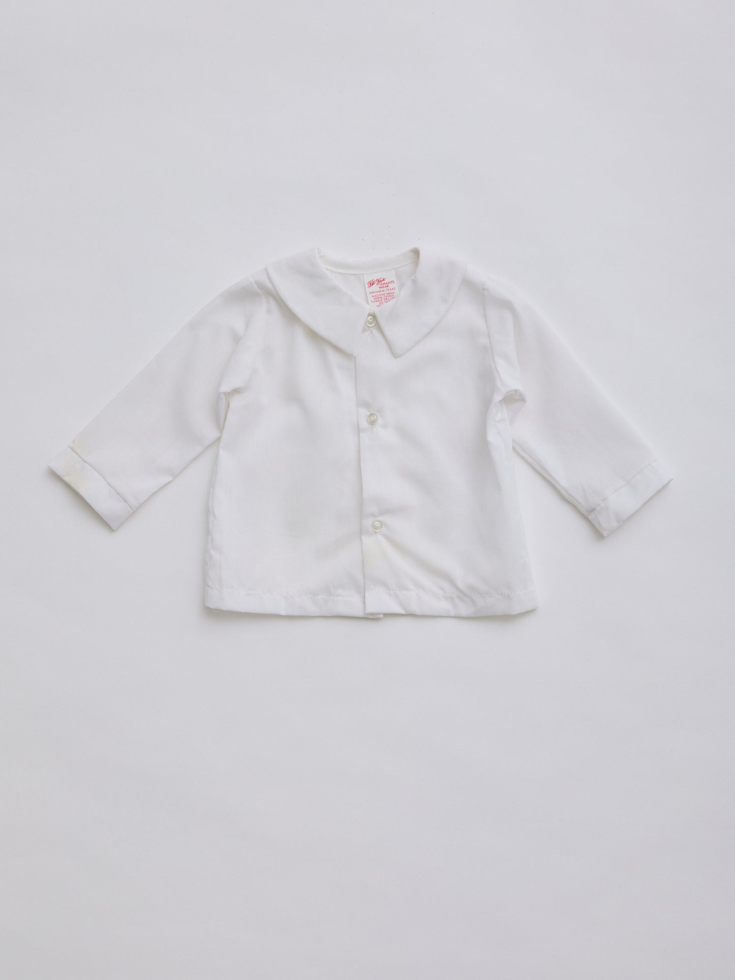 COLLEGIATE White Collar Shirt // 12 Months