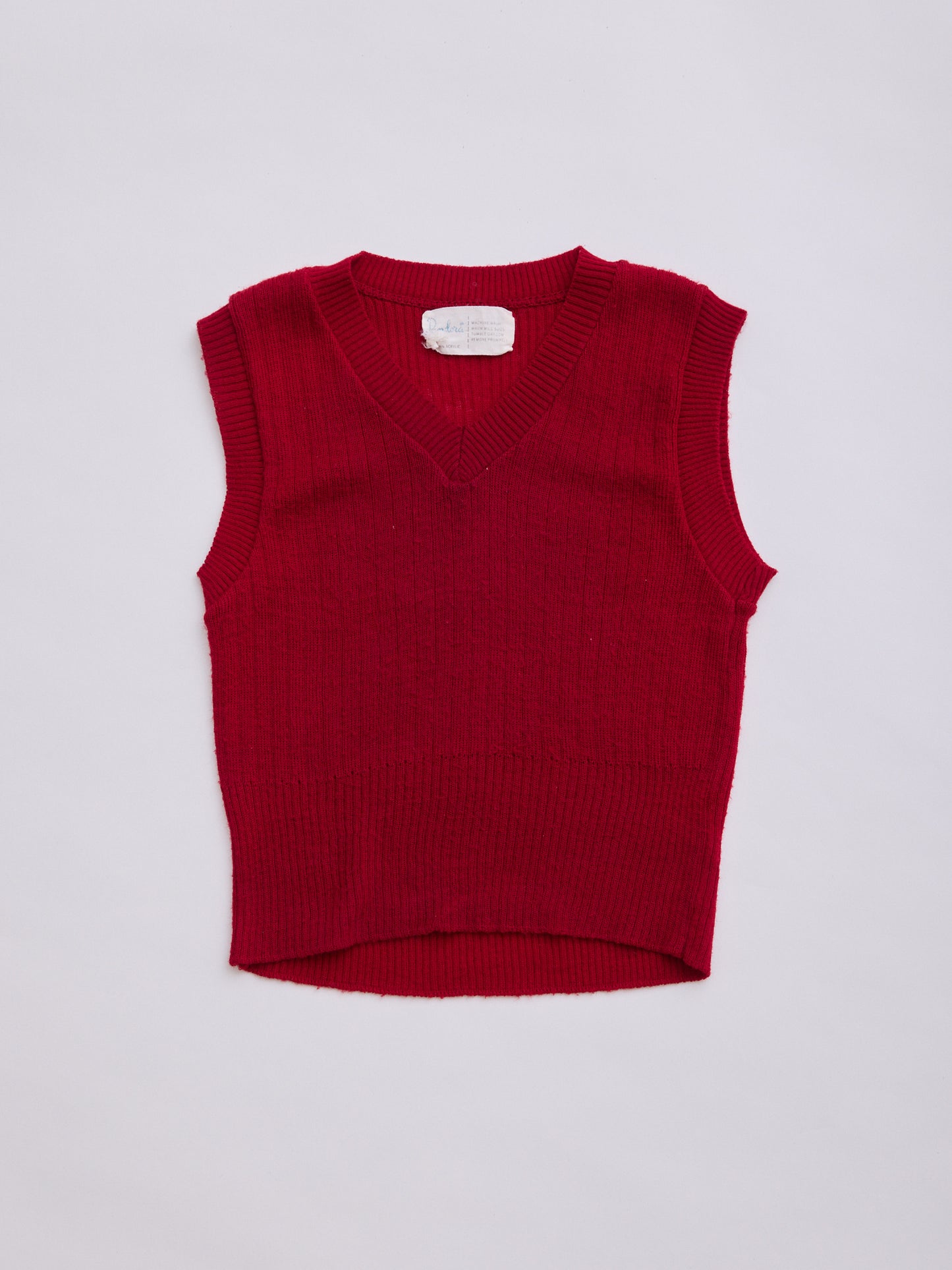 COLLEGIATE Maroon Knitted Vest // 4 Years