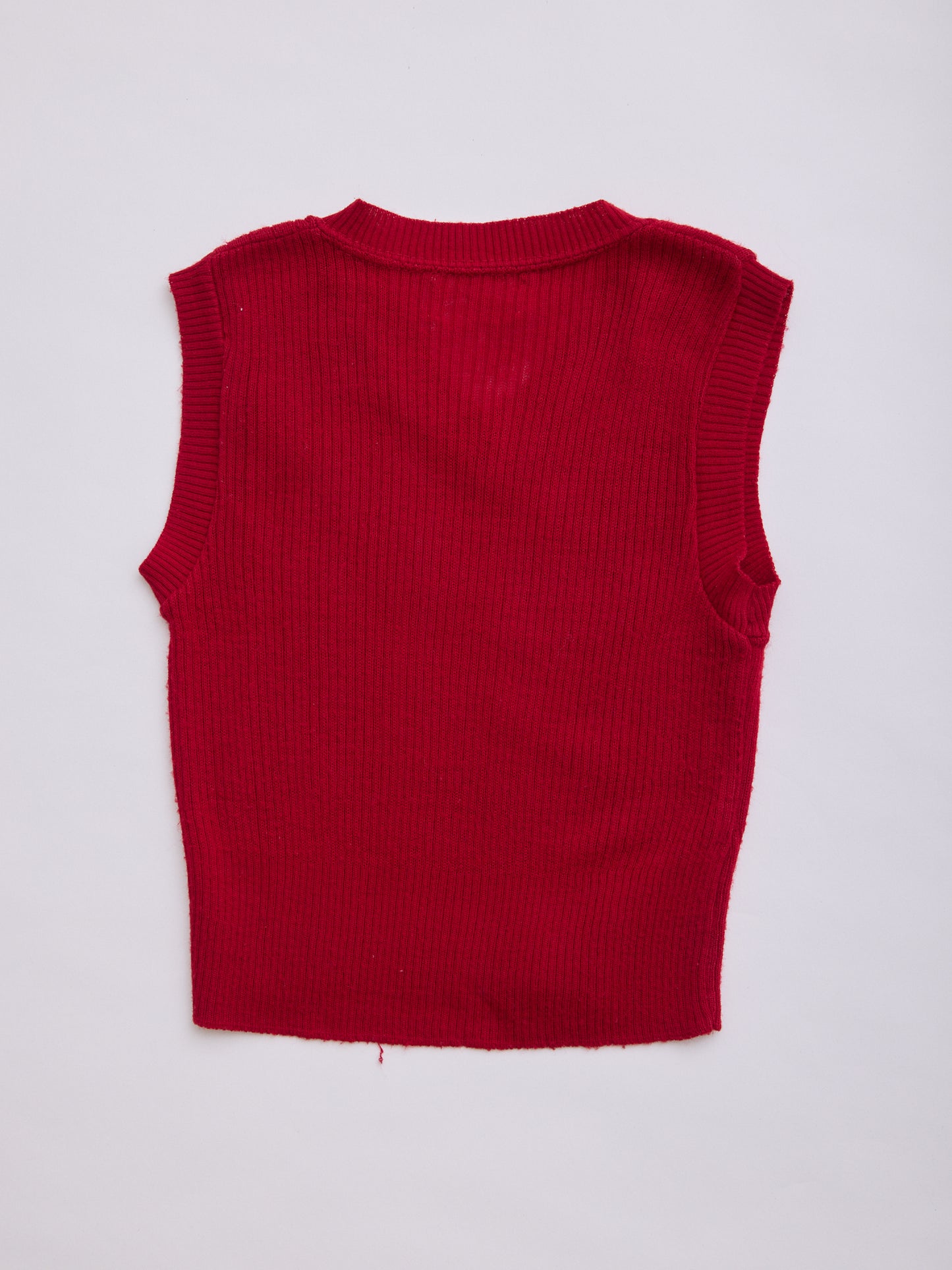 COLLEGIATE Maroon Knitted Vest // 4 Years