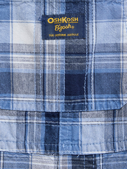 COLLEGIATE Blue Check OshKosh Shorties // 18 Months