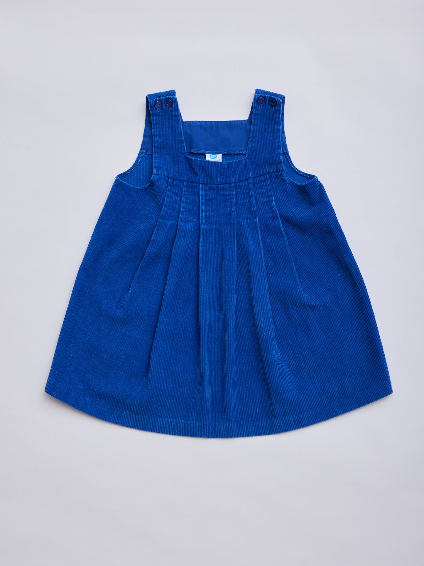 Blue Cord Pinafore Dress // 3 Years