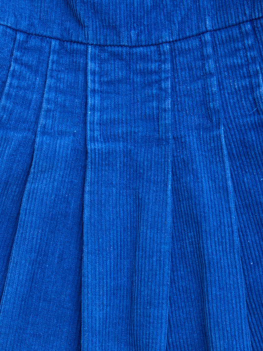 Blue Cord Pinafore Dress // 3 Years