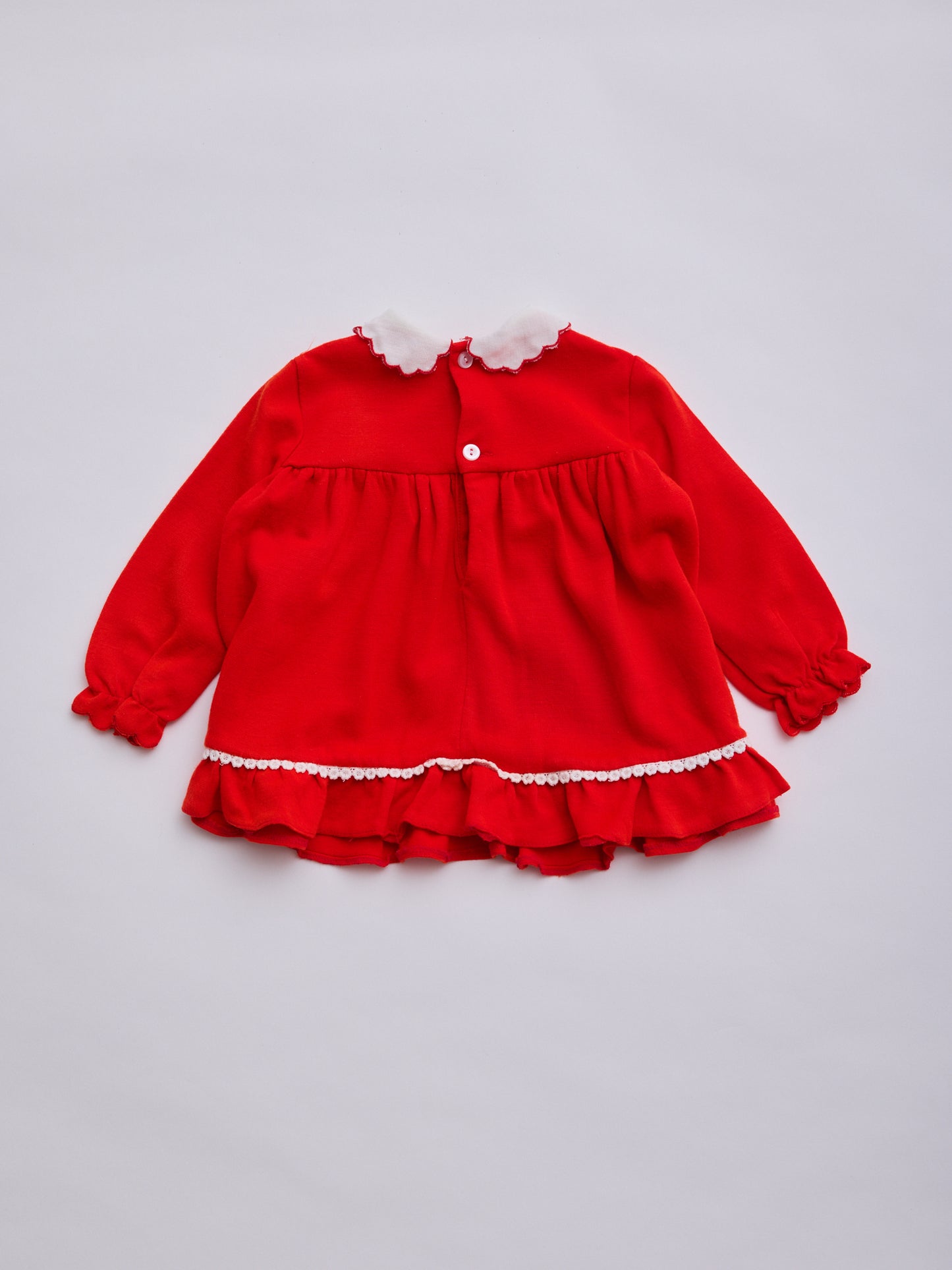 Snowman Red Dress // 12 Months