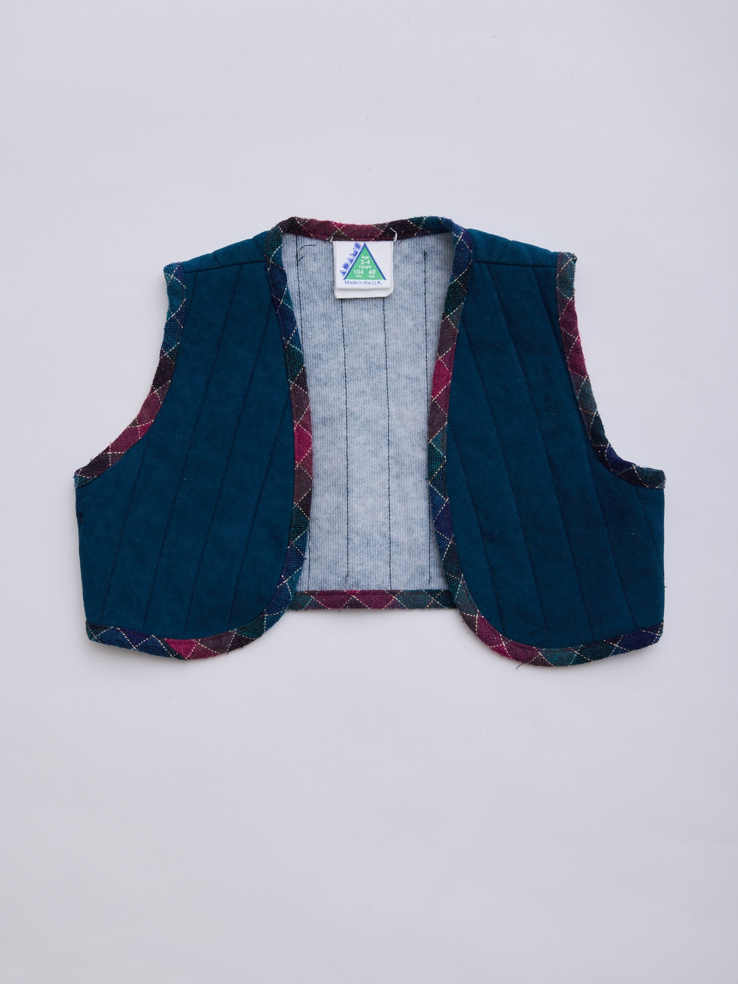 Forest Green Tartan Gillet // 3 Years