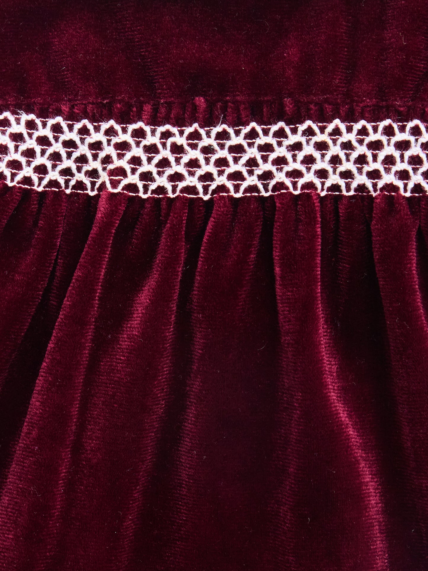 Velvet Maroon Party Dress // 12-18 Months