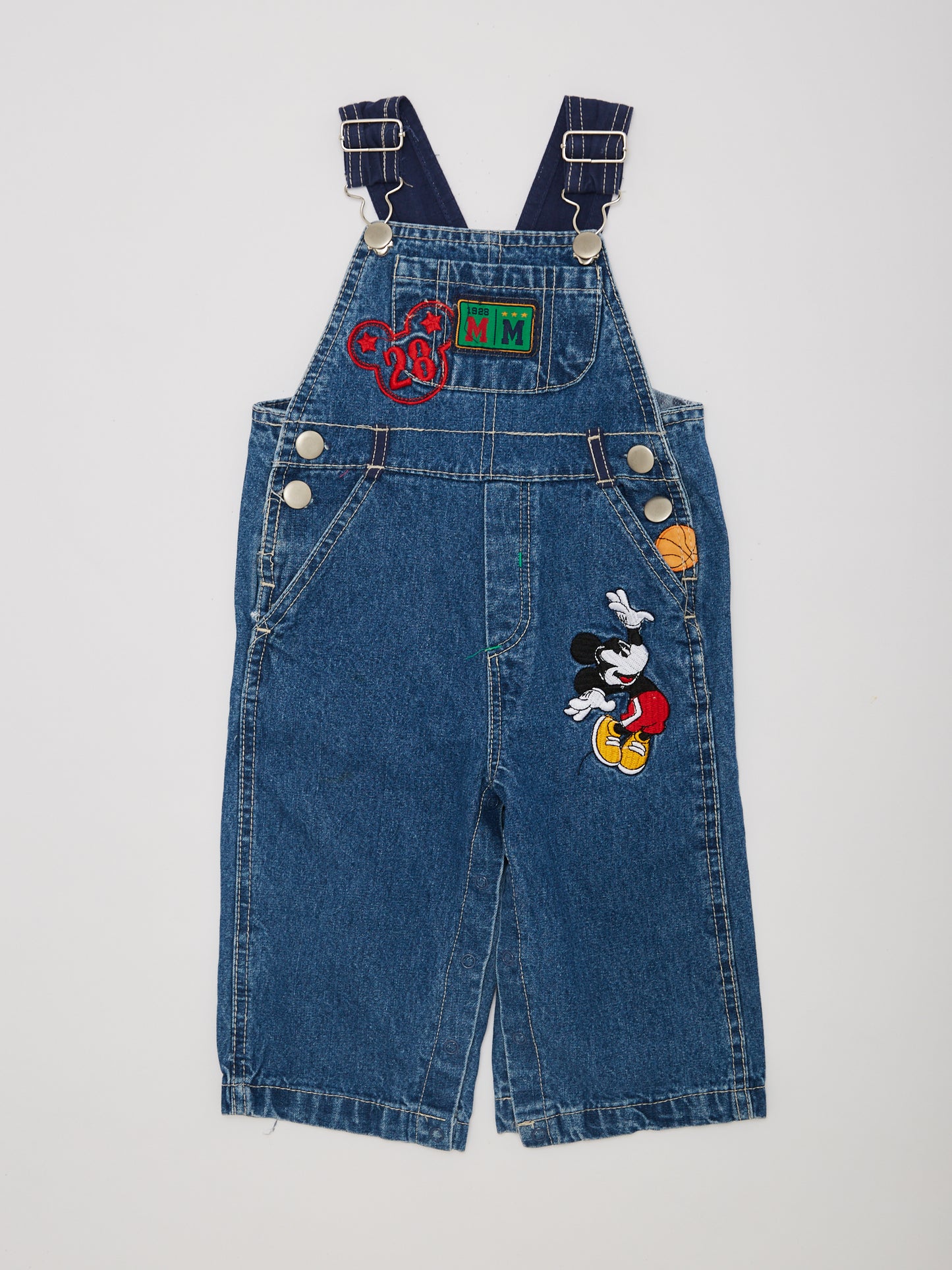 Mickey Mouse Denim Dungarees // 12 Months