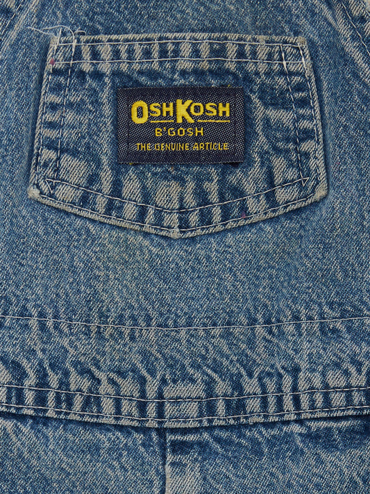 OshKosh Lightwash Denim Dungarees // 12 Months