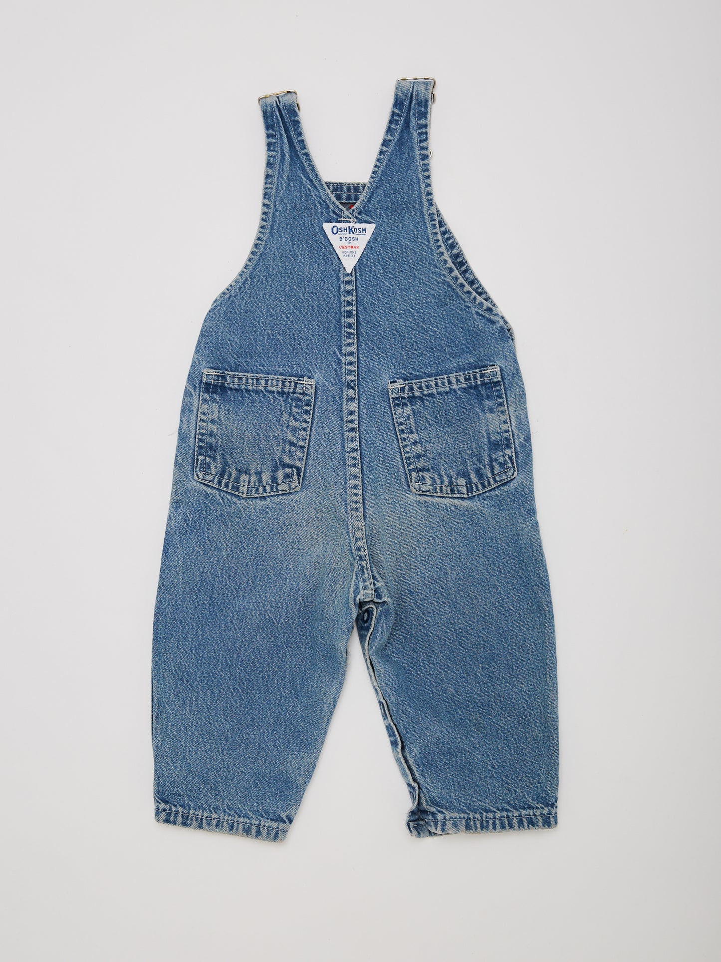 OshKosh Lightwash Denim Dungarees // 12 Months