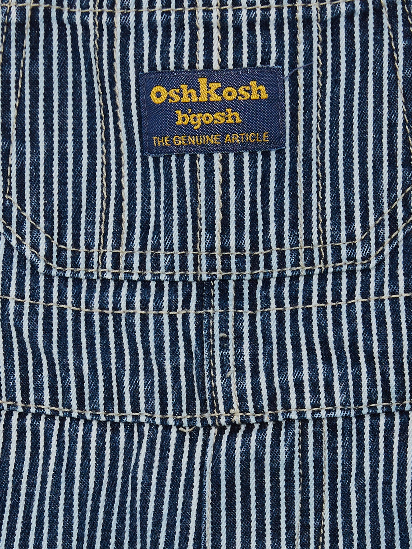 Denim Stripe OshKosh Dungarees // 12 Months