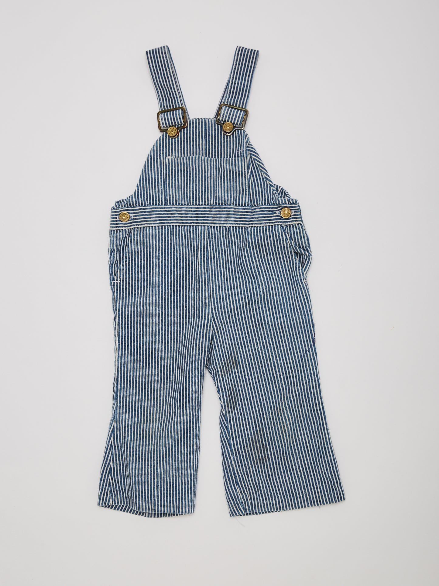 Stripe Denim Dungarees // 18 Months