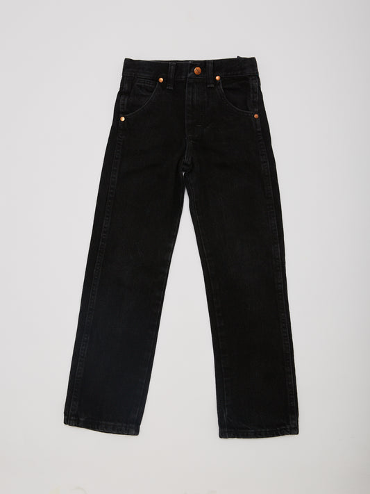 Wrangler Black Denim Slim Leg Jean // 7 Years