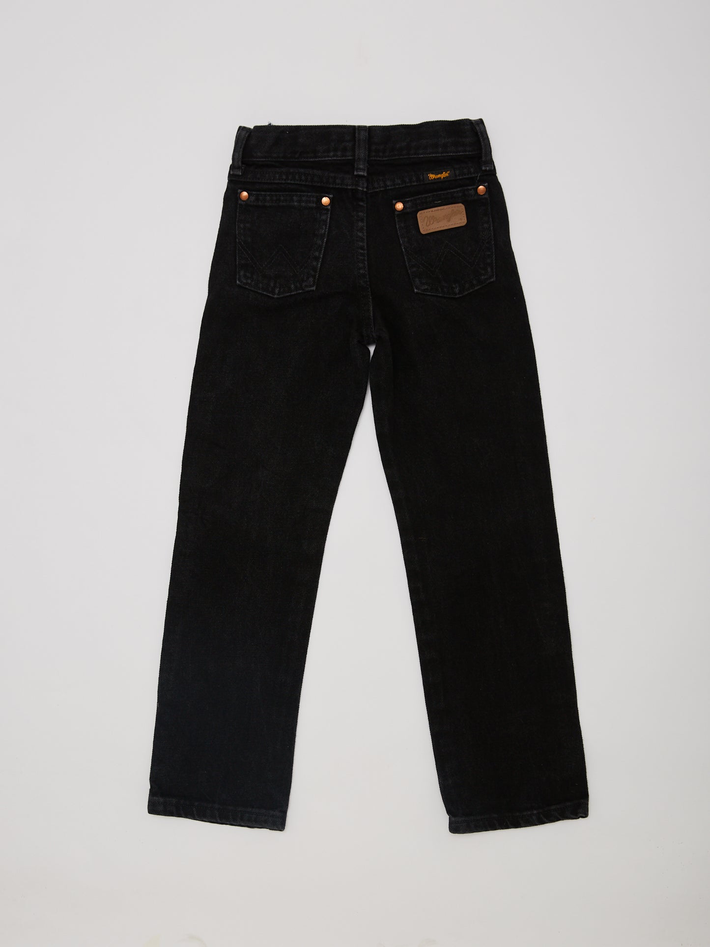 Wrangler Black Denim Slim Leg Jean // 7 Years