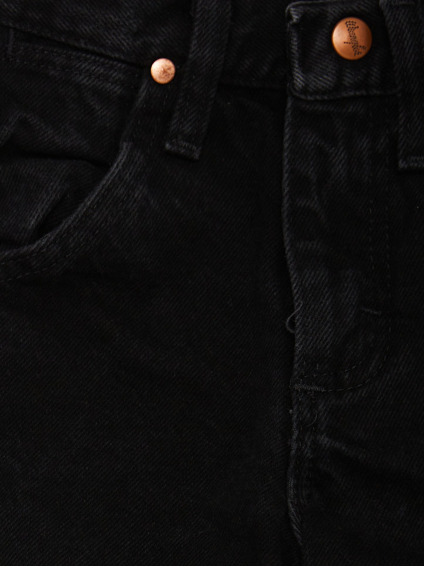 Wrangler Black Denim Straight Leg Jean // 4 Years