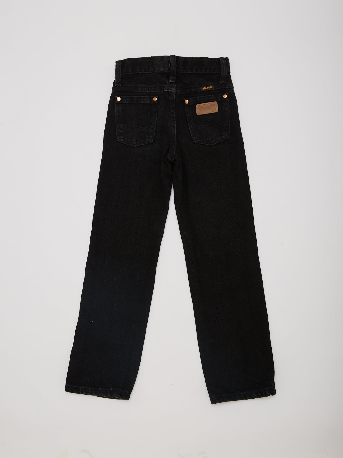 Wrangler Black Denim Straight Leg Jean // 4 Years