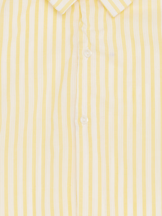 Lemon Yellow Stripe Shirt // 2-3 Years