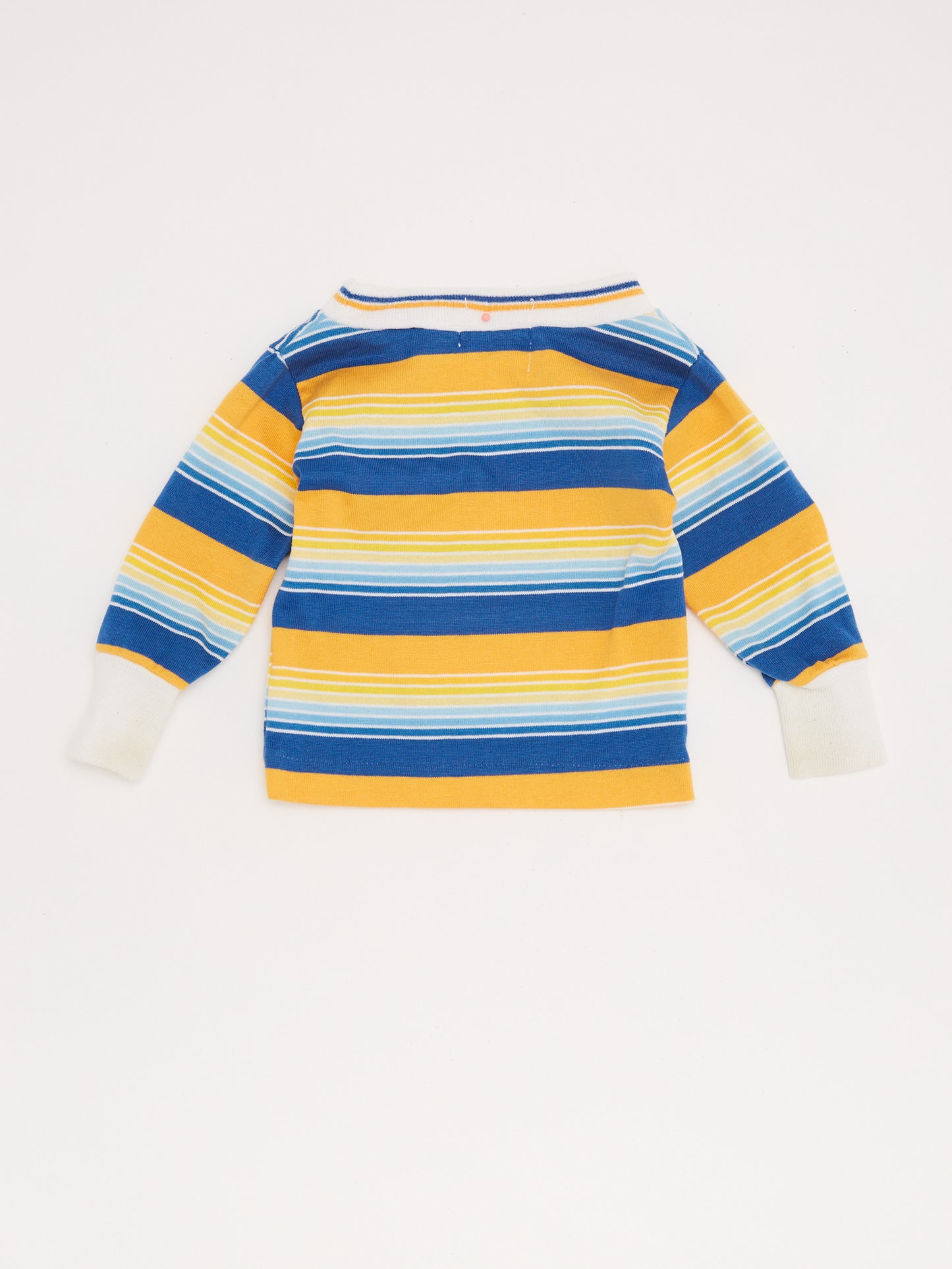 Long Sleeve Stripe Yellow & Blue Top // 6-9 Months