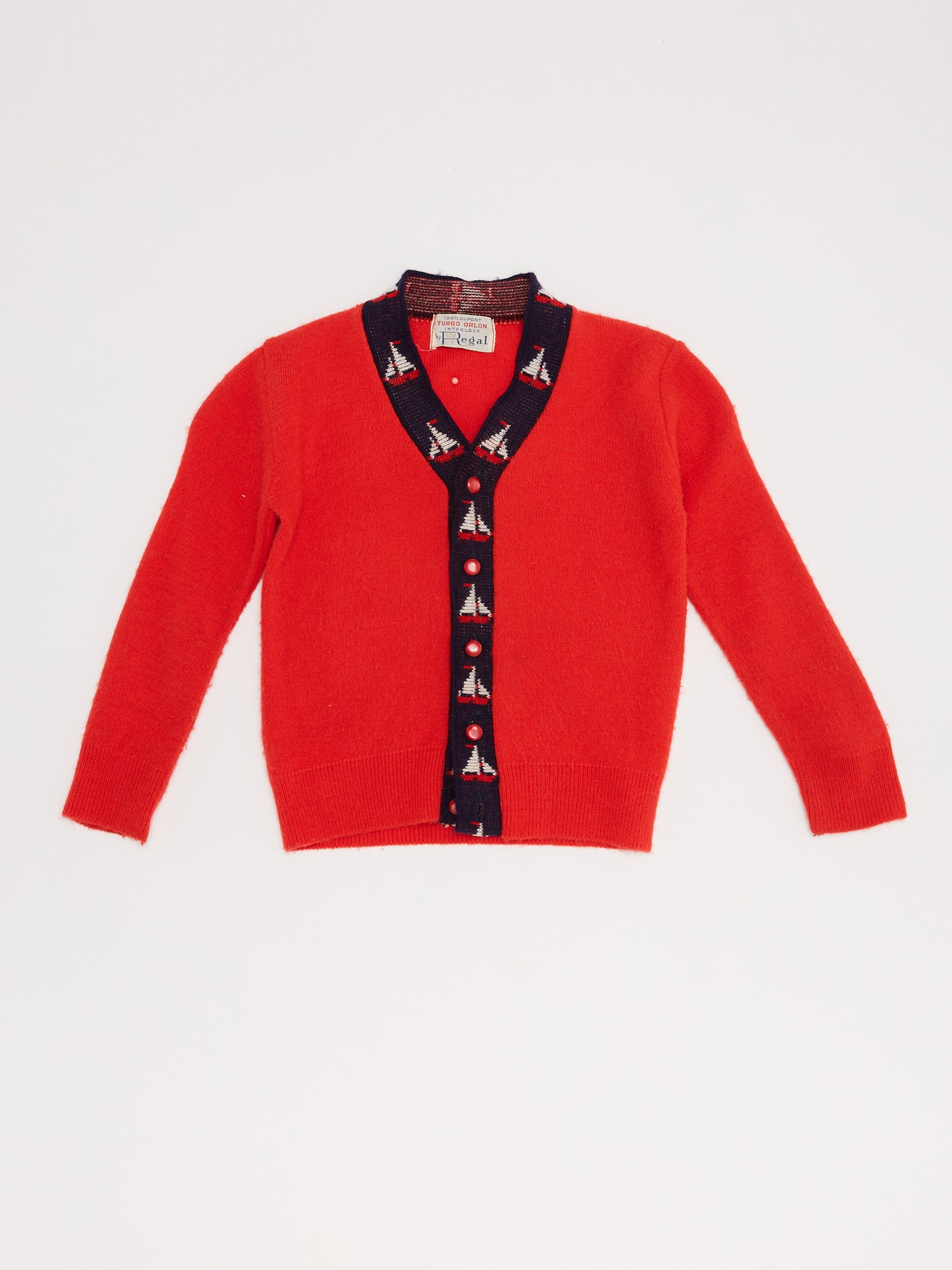 Red Sailor Trim Cardigan // 2-3 Years