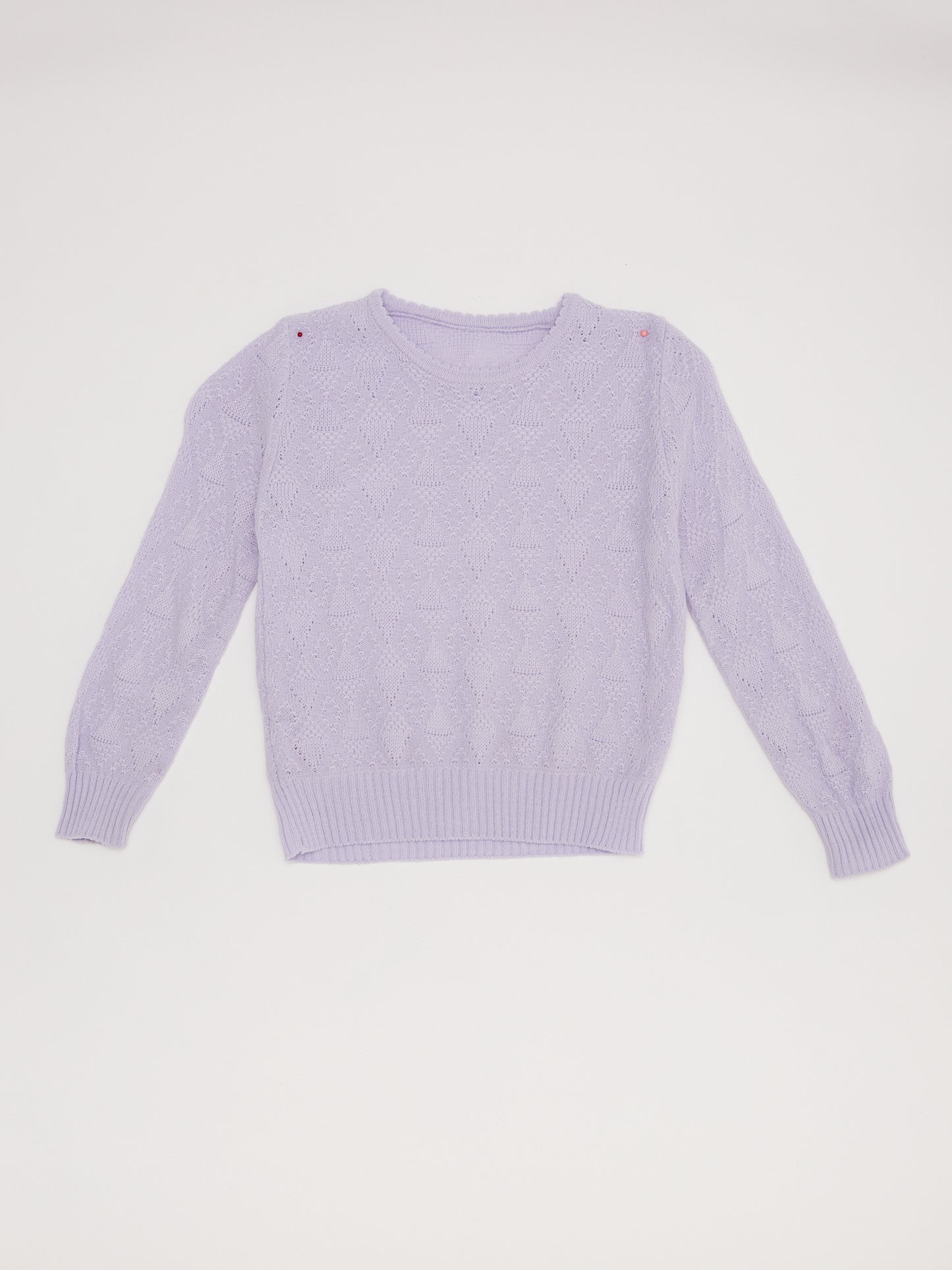 Diamond Knit Lilac Jumper // 3-4 Years