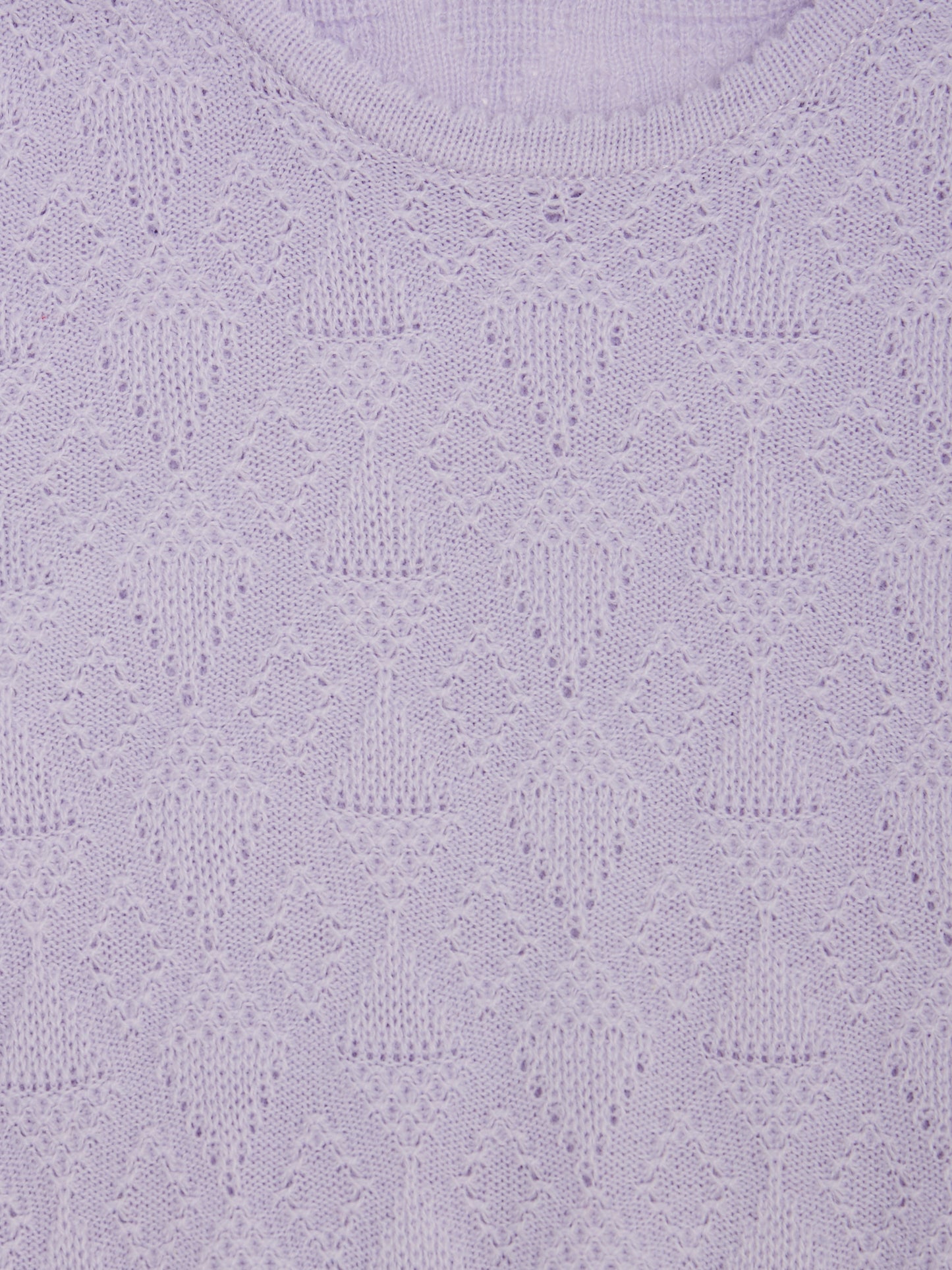 Diamond Knit Lilac Jumper // 3-4 Years