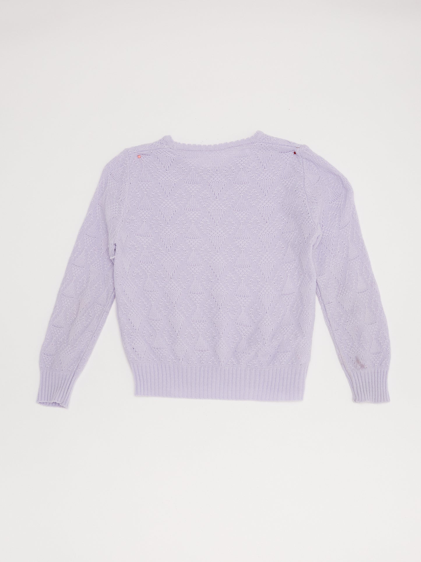 Diamond Knit Lilac Jumper // 3-4 Years