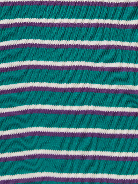 COLLEGIATE Green & Purple Stripe Jumper // 6 years