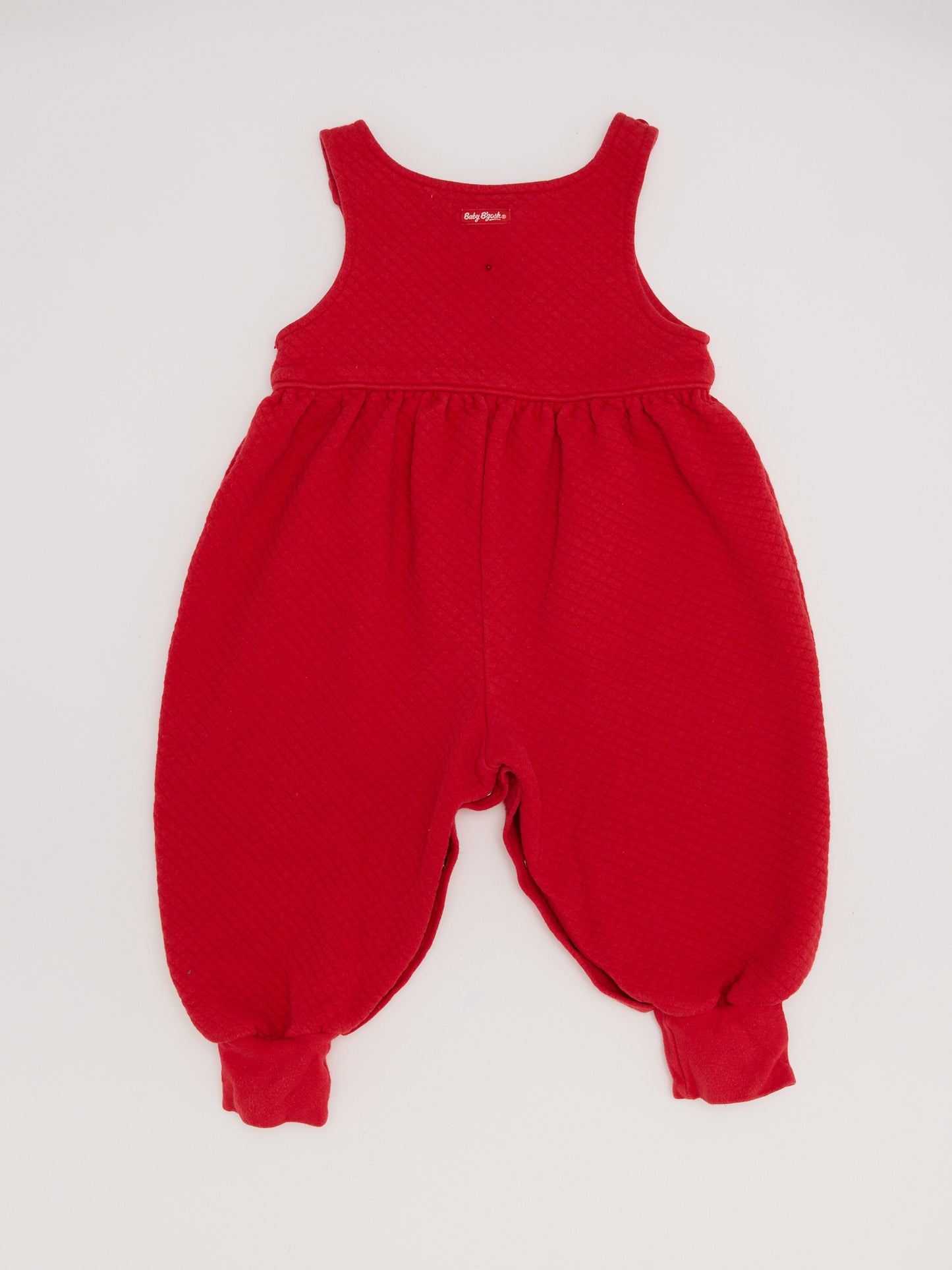 Baby B'Gosh Fruit Embroidered Red Jumpsuit // 18 Months