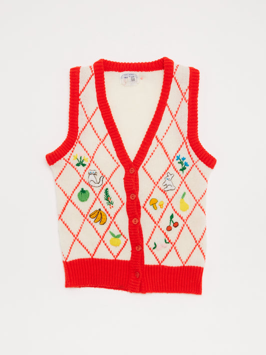 Knitted Embroidered Waistcoat // 5 Years