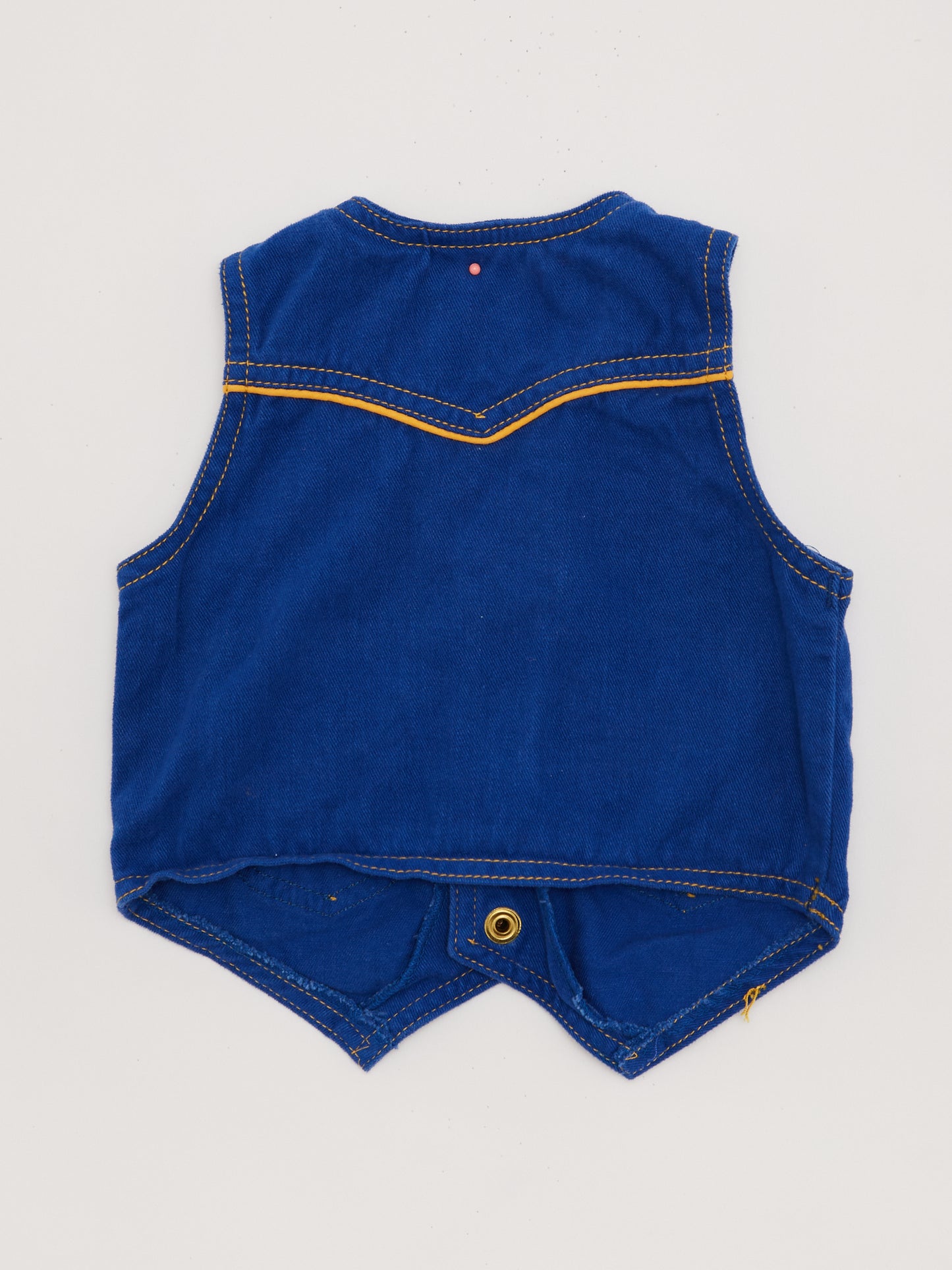 Blue Waistcoat With Contrast Pocket // 12-18 Months