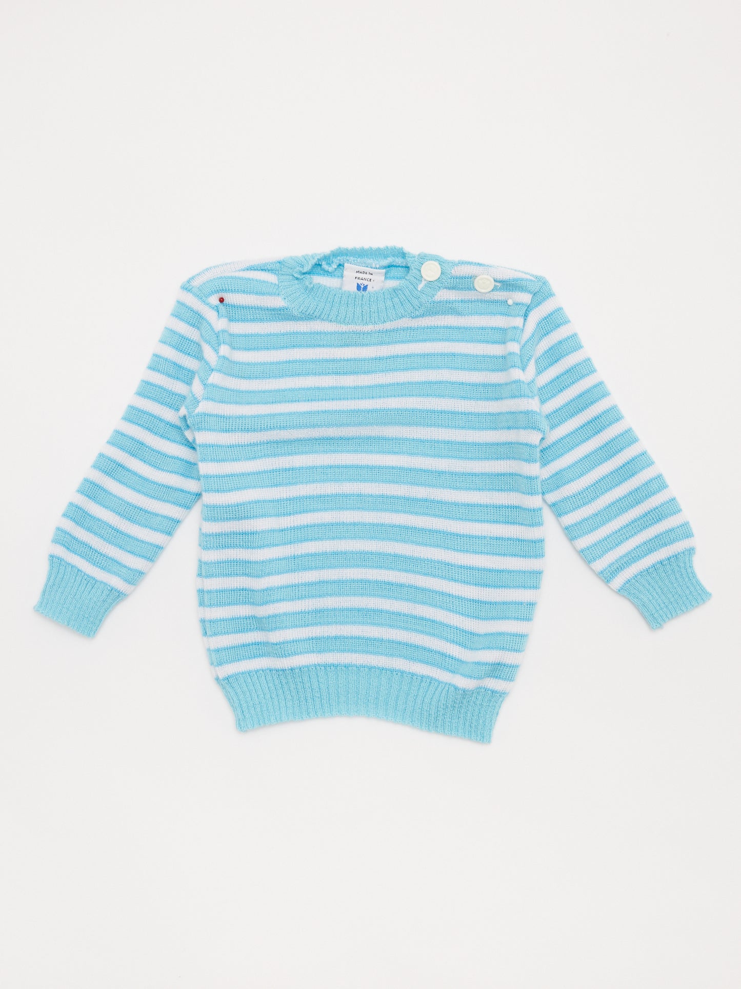 Knitted Blue Stripe Jumper // 3-6 Months