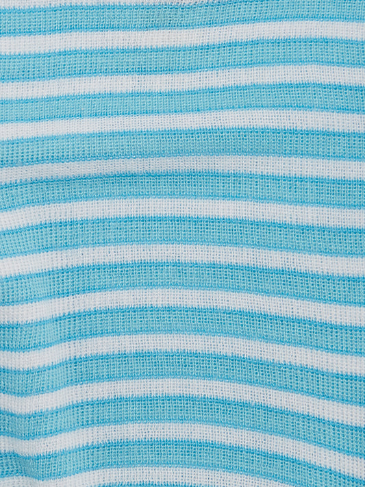 Knitted Blue Stripe Jumper // 3-6 Months