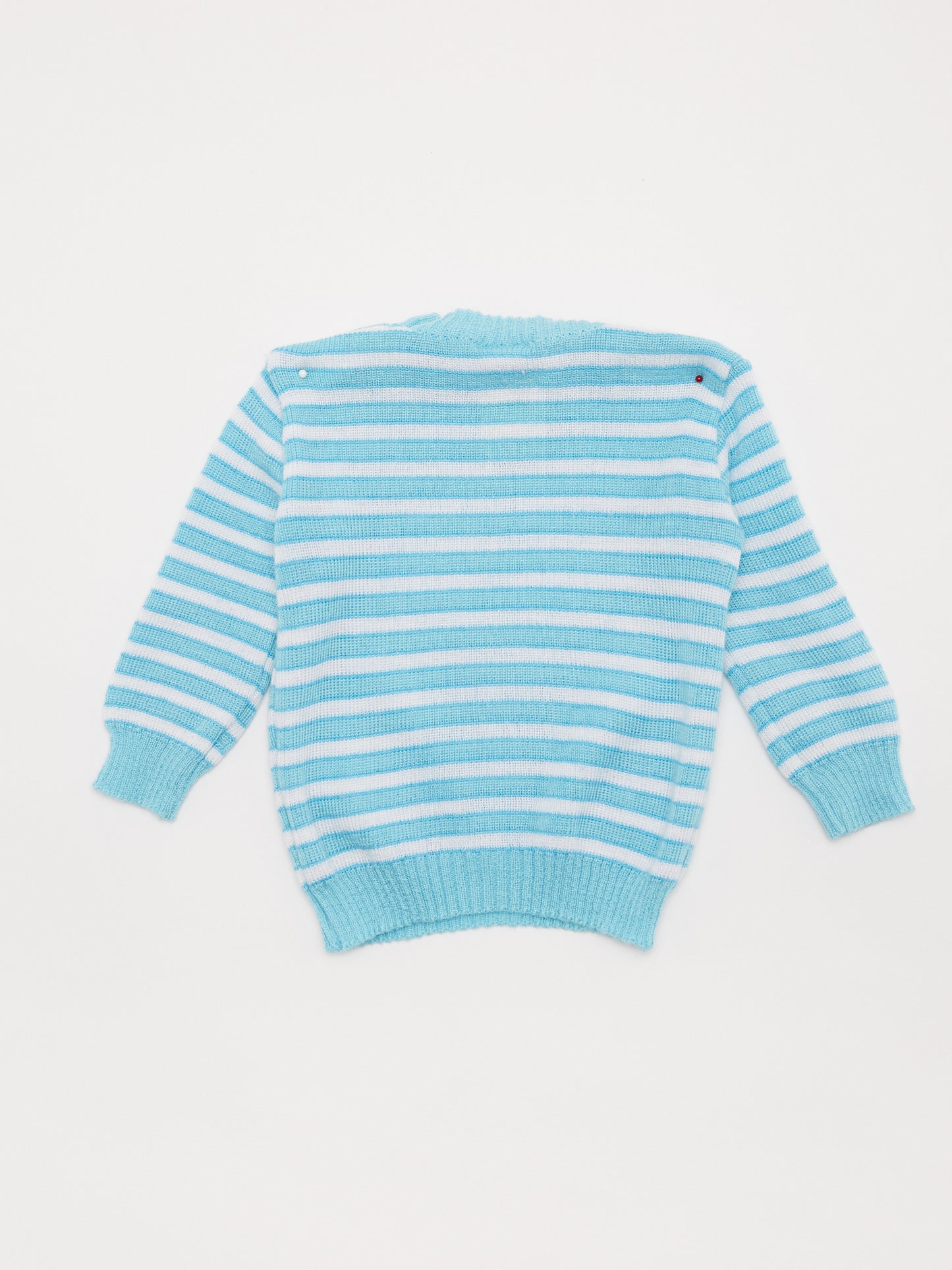 Knitted Blue Stripe Jumper // 3-6 Months