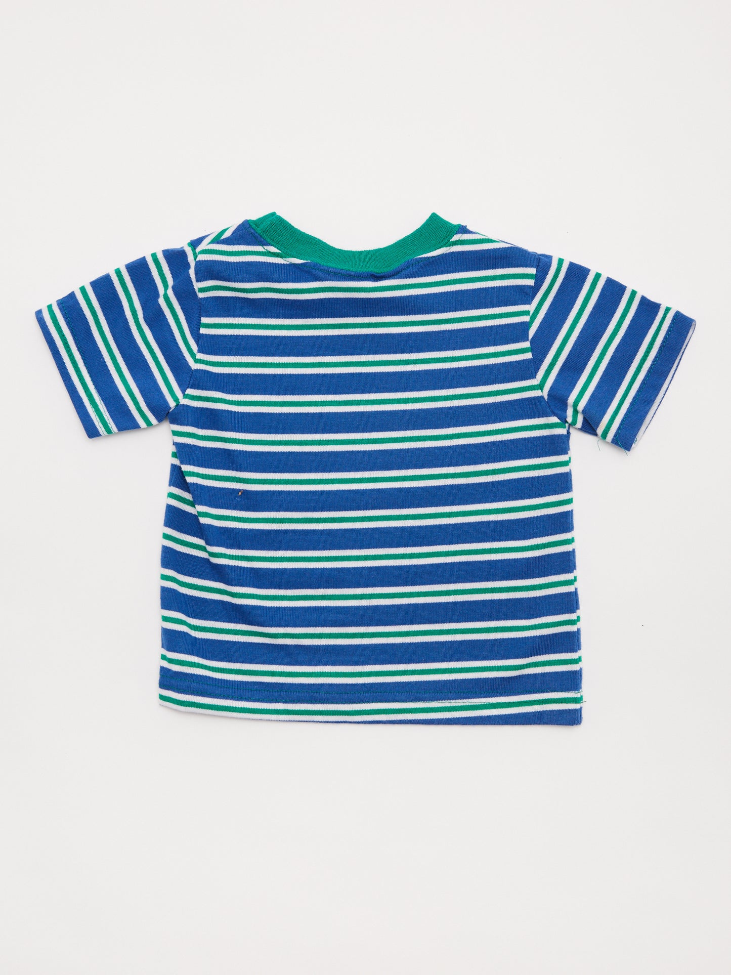 Green Stripe Blue T-Shirt // 12 Months