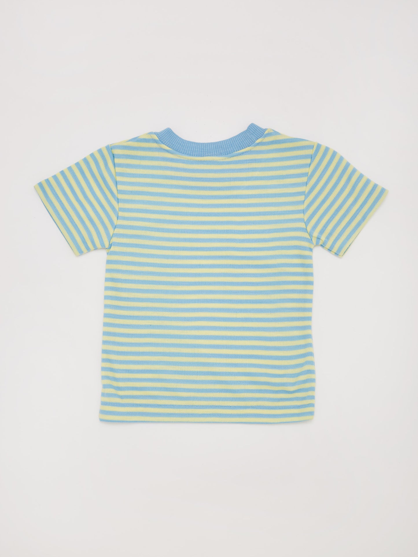 Stripe Blue & Lemon T-shirt // 2 Years