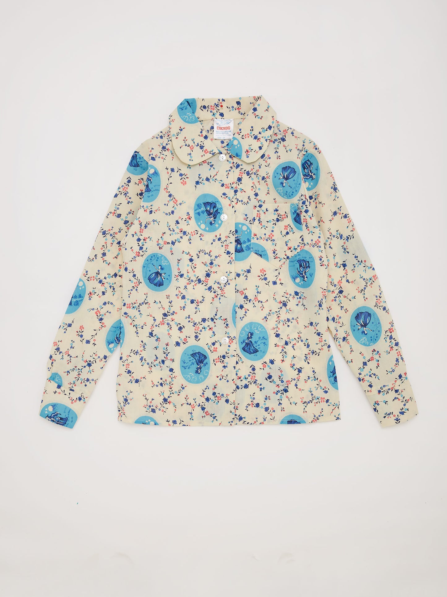 Floral & Lady Print Cream Shirt // 5 Years